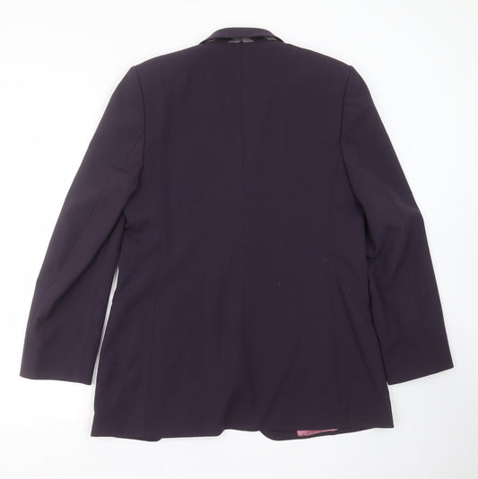 Marks and Spencer Womens Purple Jacket Suit Jacket Size 16