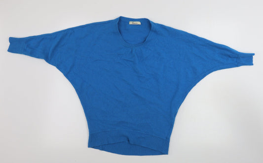 Womens UK Size S Precis Blue Pullover Jumper