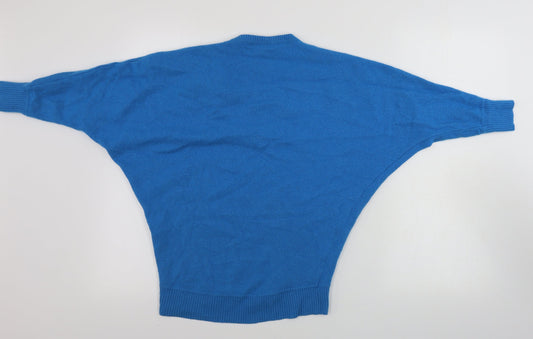 Womens UK Size S Precis Blue Pullover Jumper