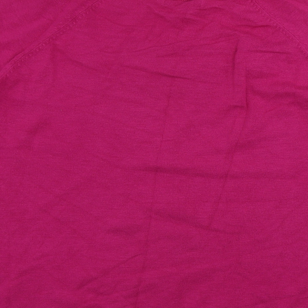 Womens UK Size 14 Marks and Spencer Pink Pullover Jumper