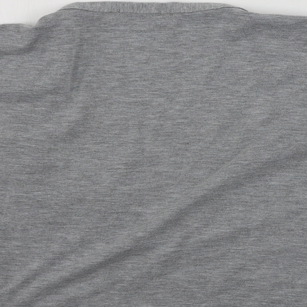 Womens UK Size 12 PRETTYLITTLETHING Grey Basic T-Shirt