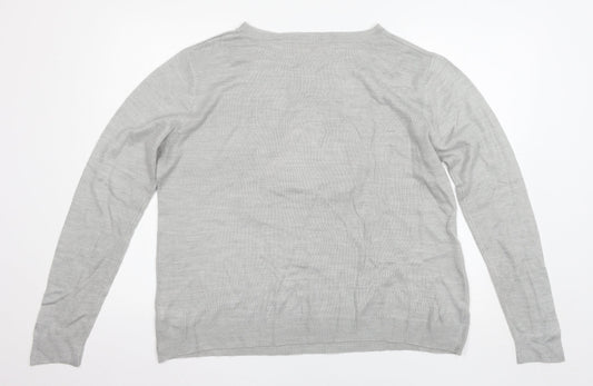 Primark Womens Grey Pullover Jumper Size L