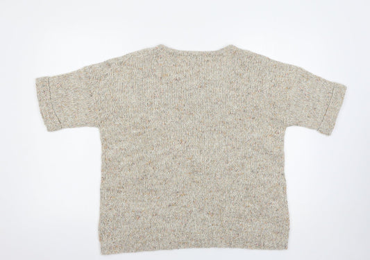 Womens UK Size S M&Co Beige Pullover Jumper