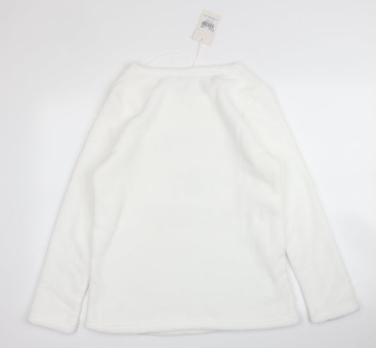 TU Womens White Pullover Jumper Size 10 - PJ top