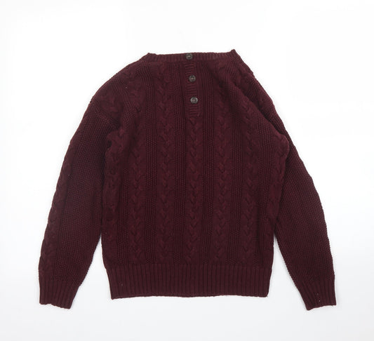 Womens UK Size 8 M&S Purple Pullover Jumper