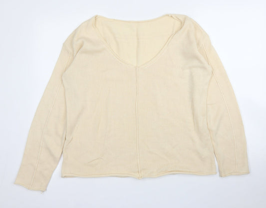 Womens UK Size S SheIn Beige Pullover Jumper