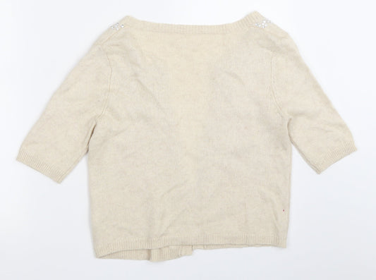 Womens UK Size 6 NEXT Ivory Cardigan Jumper