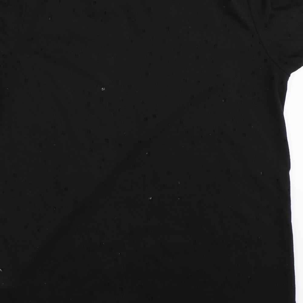 River Island Womens Black Basic T-Shirt Size 10