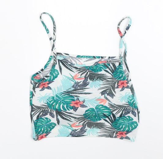 Primark Womens Green Cropped Tank Size 10