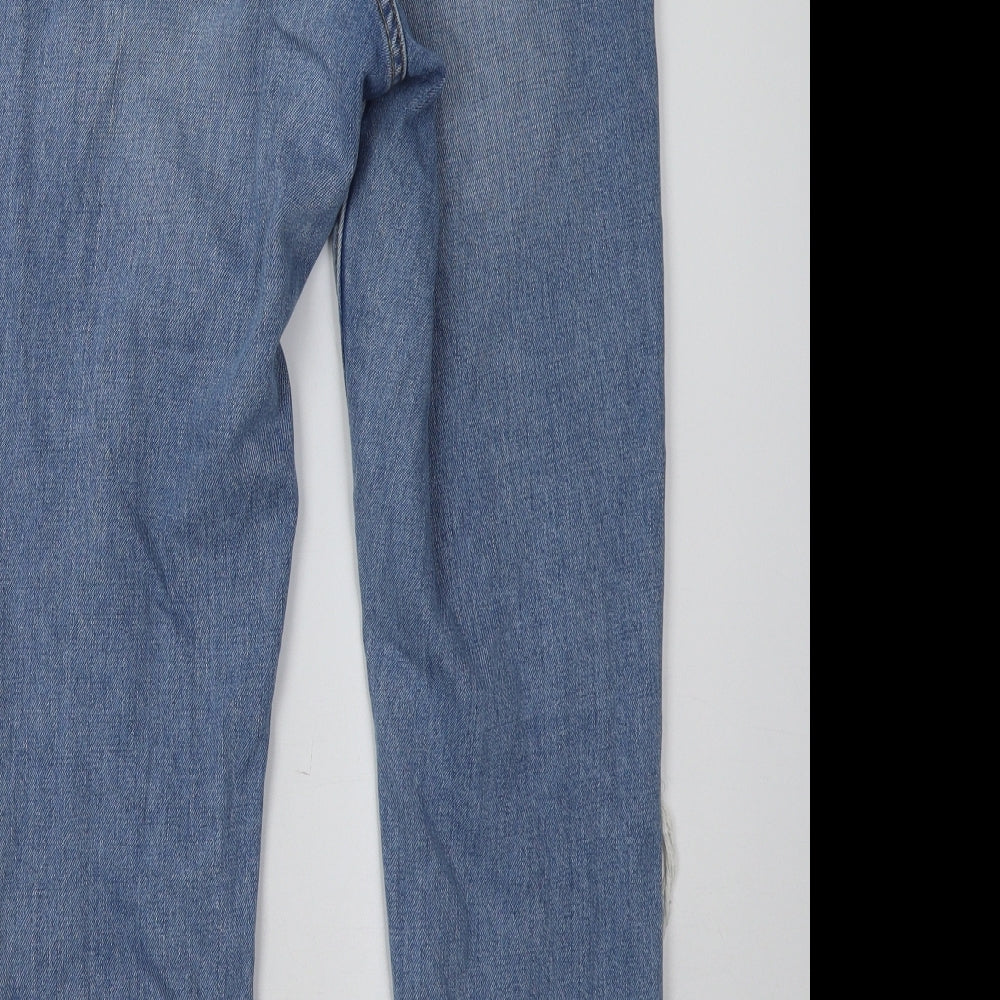 Topshop Womens Blue Denim Mom Jeans Size 28 L32 in