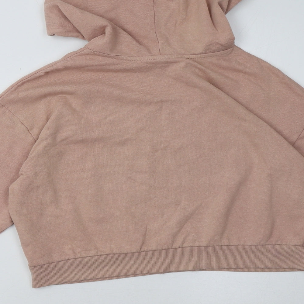 Womens UK Size S H&M Pink Pullover Hoodie