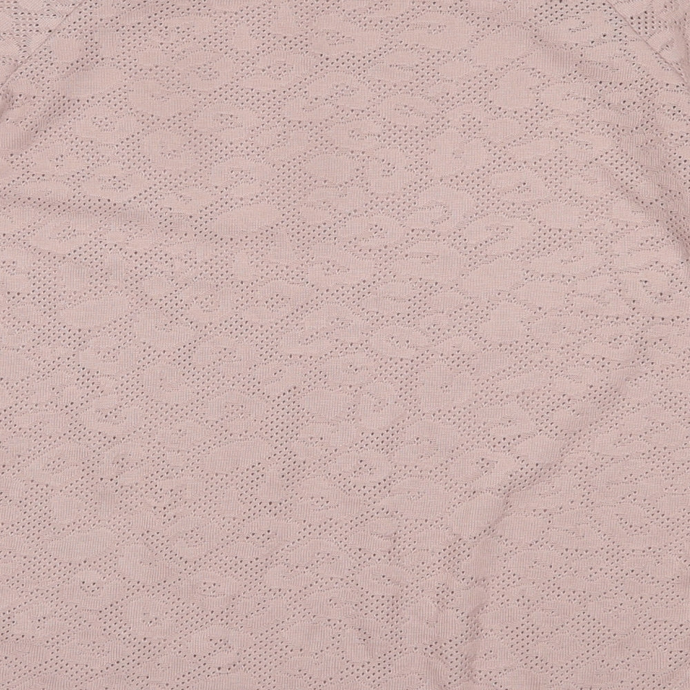 Womens UK Size 10 NEXT Pink Basic Blouse