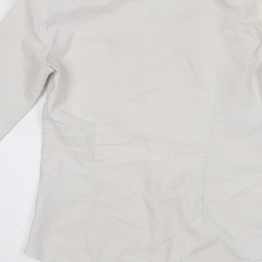 River Island Mens White Button-Up Size S