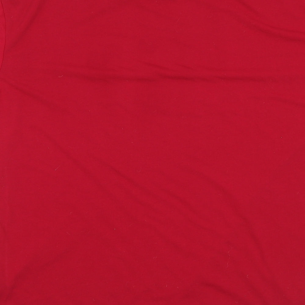 Womens UK Size S Zara Pink Basic T-Shirt