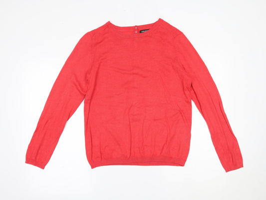 Womens UK Size 12 Debenhams Red Basic Blouse