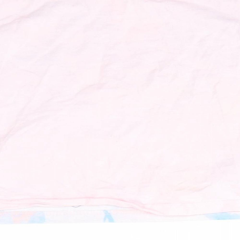 Disney Girls Pink Solid Pyjama Top Size 5-6 Years - Frozen II Anna & Elsa