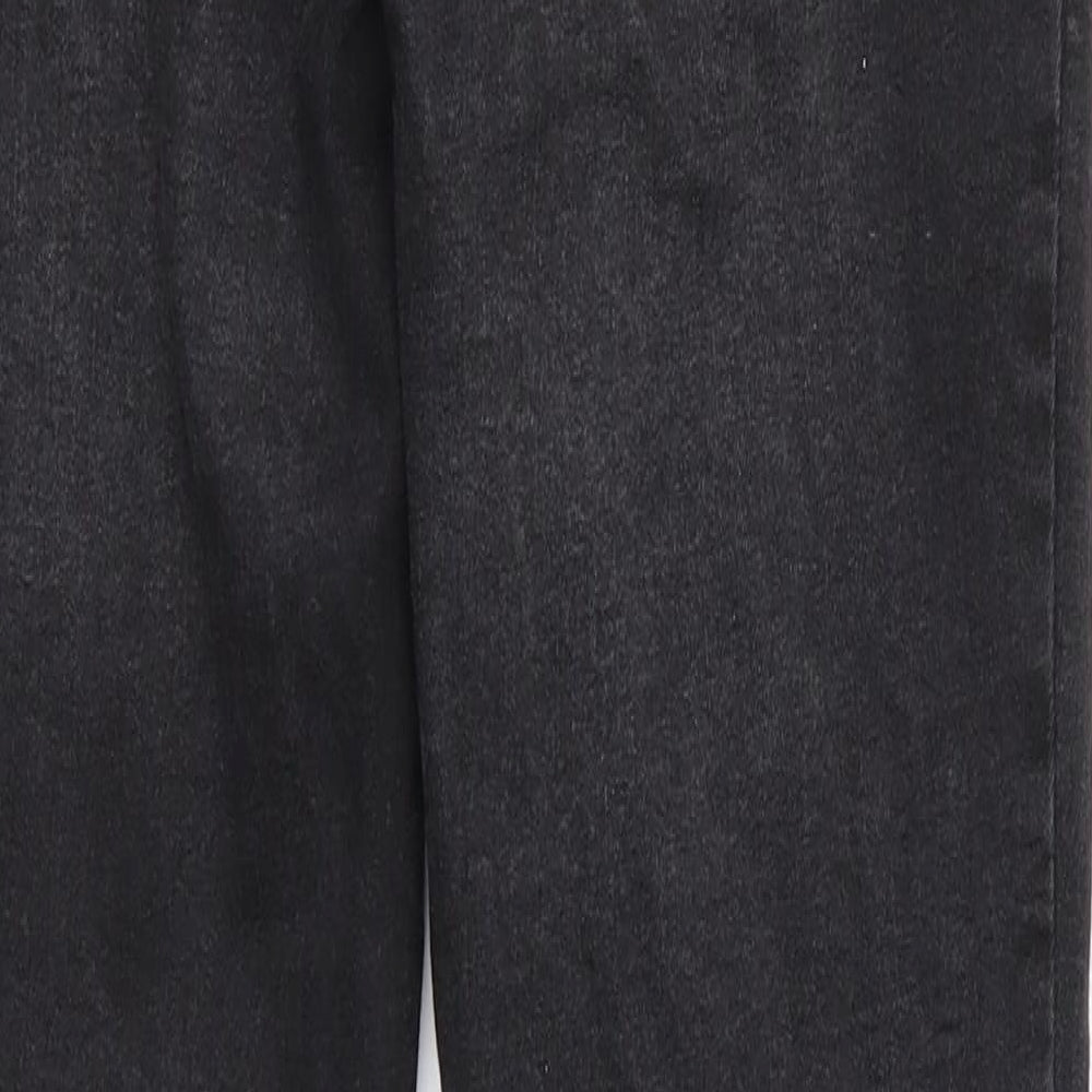 Brand and care label for Denim Co women’s black skinny jeans, size UK 12, 29-inch leg