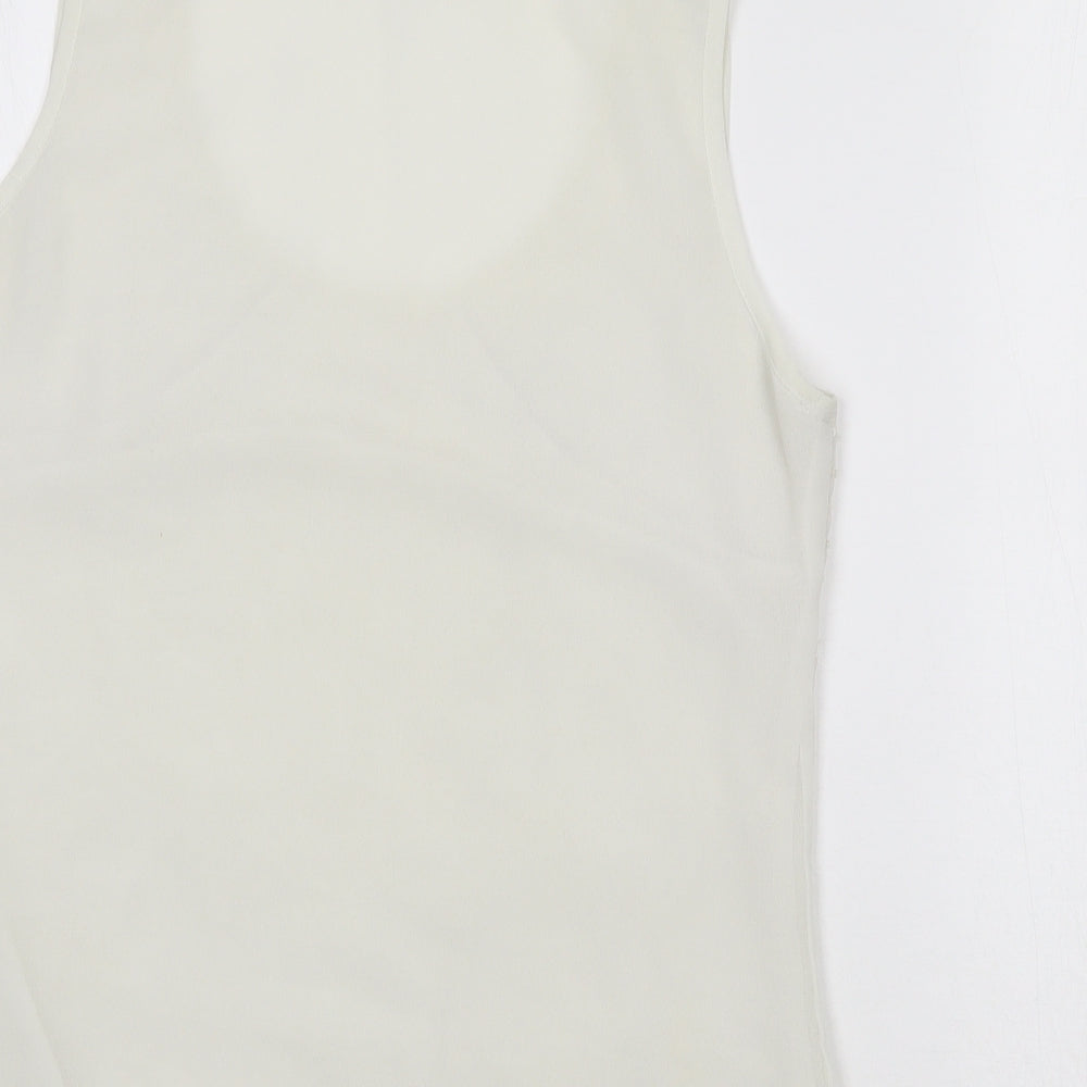 Womens UK Size 12 Papaya Ivory Basic Tank