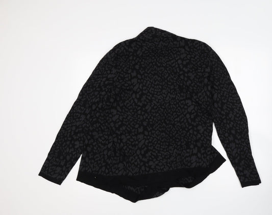 CC Womens Multicoloured Animal Print Cardigan Jumper Size L