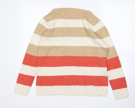 Damart Womens Multicoloured Striped Pullover Jumper Size 10