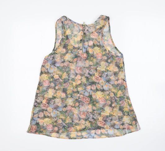 Jane Norman Womens Multicoloured Floral Basic Blouse Size 8