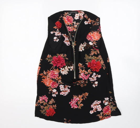 Womens UK Size 8 Cameo Rose Multicoloured Basic Blouse