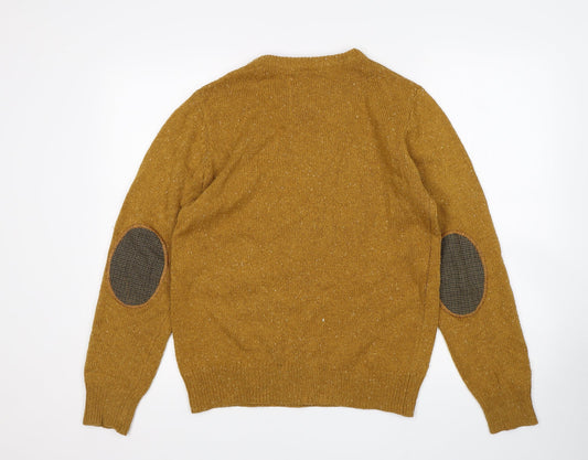 Cedar Wood State Mens Brown Pullover Jumper Size S