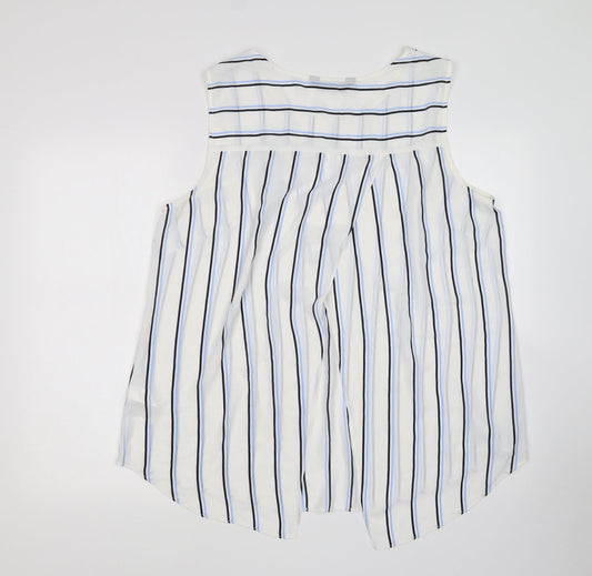 F&F Womens Multicoloured Striped Basic Blouse Size 10