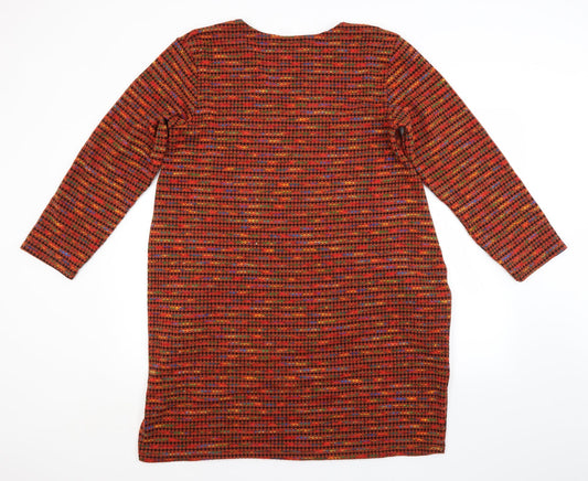 Preworn Womens Multicoloured Check Jumper Dress