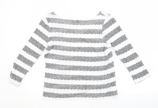 Womens UK Size 8 NEXT White Pullover Jumper