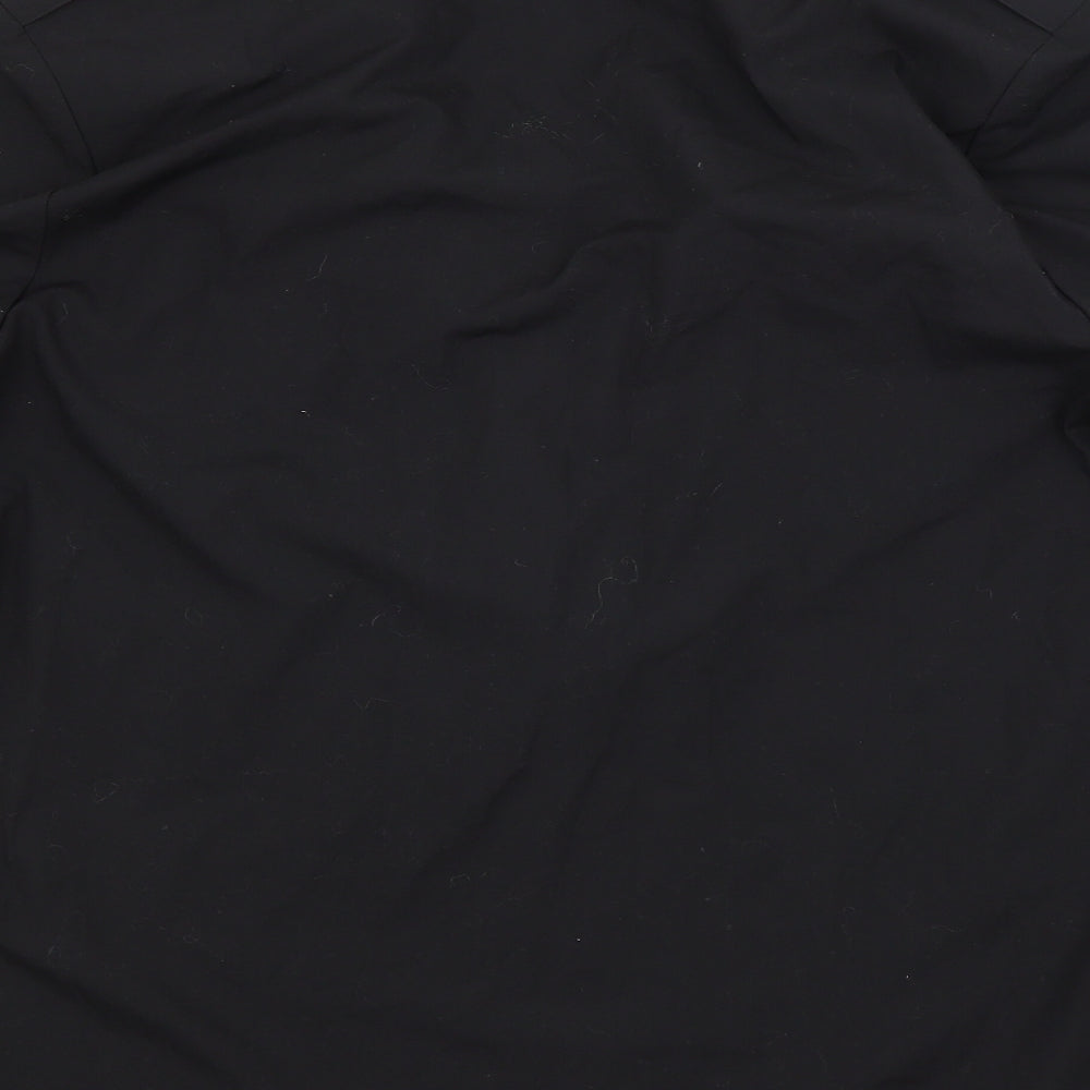 Womens UK Size 12 PLANET Black Basic Button-Up