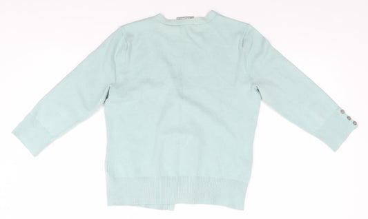 Womens UK Size 12 Wallis Grey Cardigan Jumper