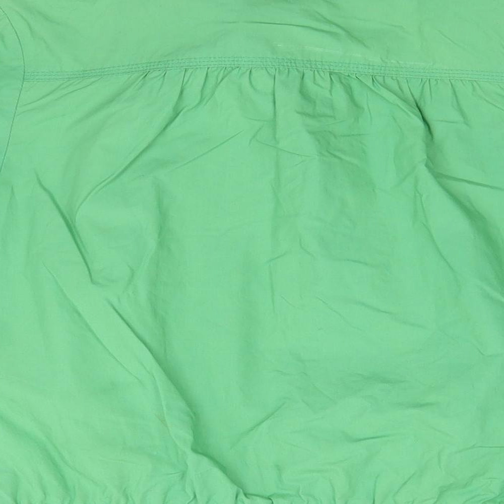 Brand and care label for Papaya women’s green overcoat coat, size UK 10