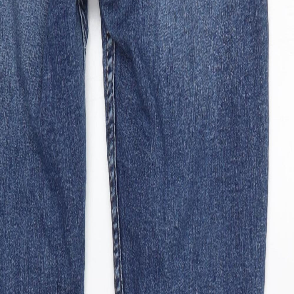 Womens UK Size 6 Divided Regular Fit Straight Blue Jeans