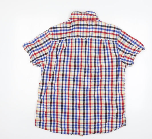Mens UK Size XL New Look Multicoloured Button-Up Short Sleeve Casual Shirt