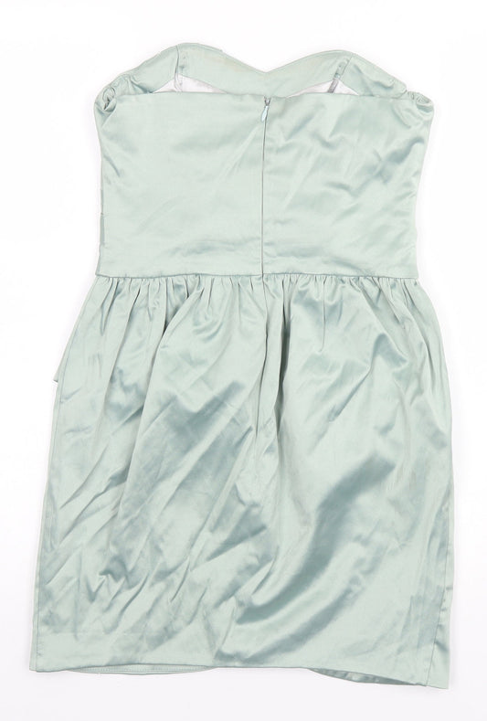 Miss Selfridge Womens Green Mini Size 8