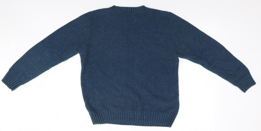 Cedar Wood State Mens Blue Pullover Jumper Size M