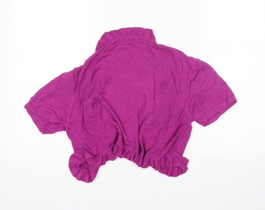 Klass Womens Purple Cardigan Jumper Size XL