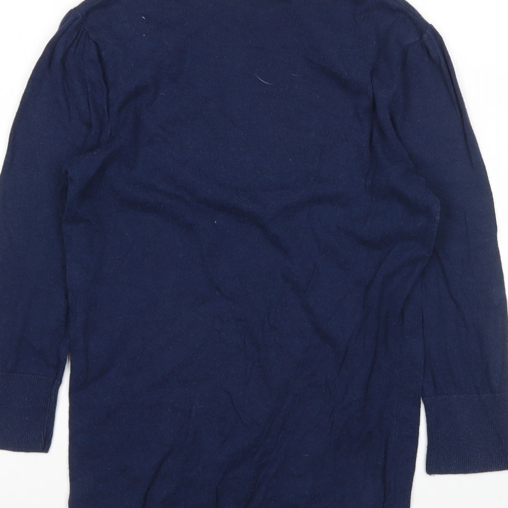 Womens UK Size 8 Topshop Blue Pullover Jumper