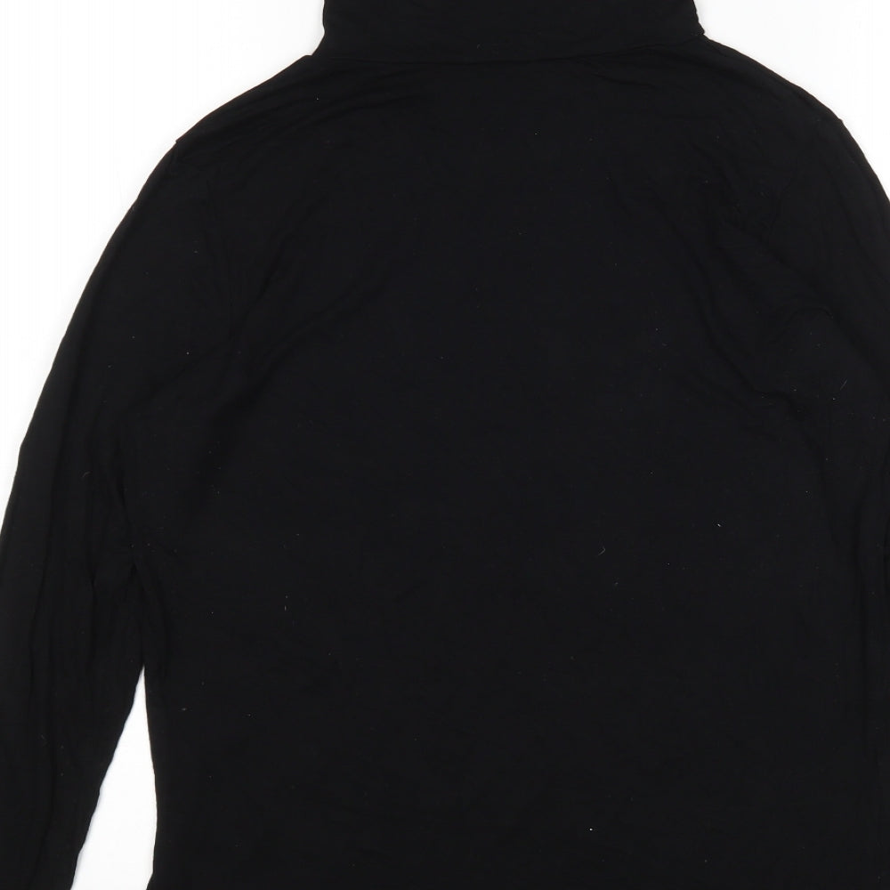 Womens UK Size 16 New Look Black Basic T-Shirt