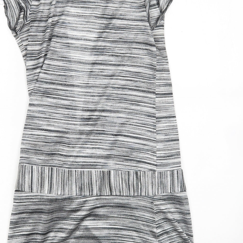 Womens UK Size 12 Miss Selfridge Grey Cardigan Jumper