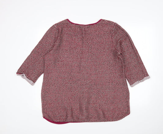 Epilogue Womens Multicoloured Striped Pullover Jumper Size 18