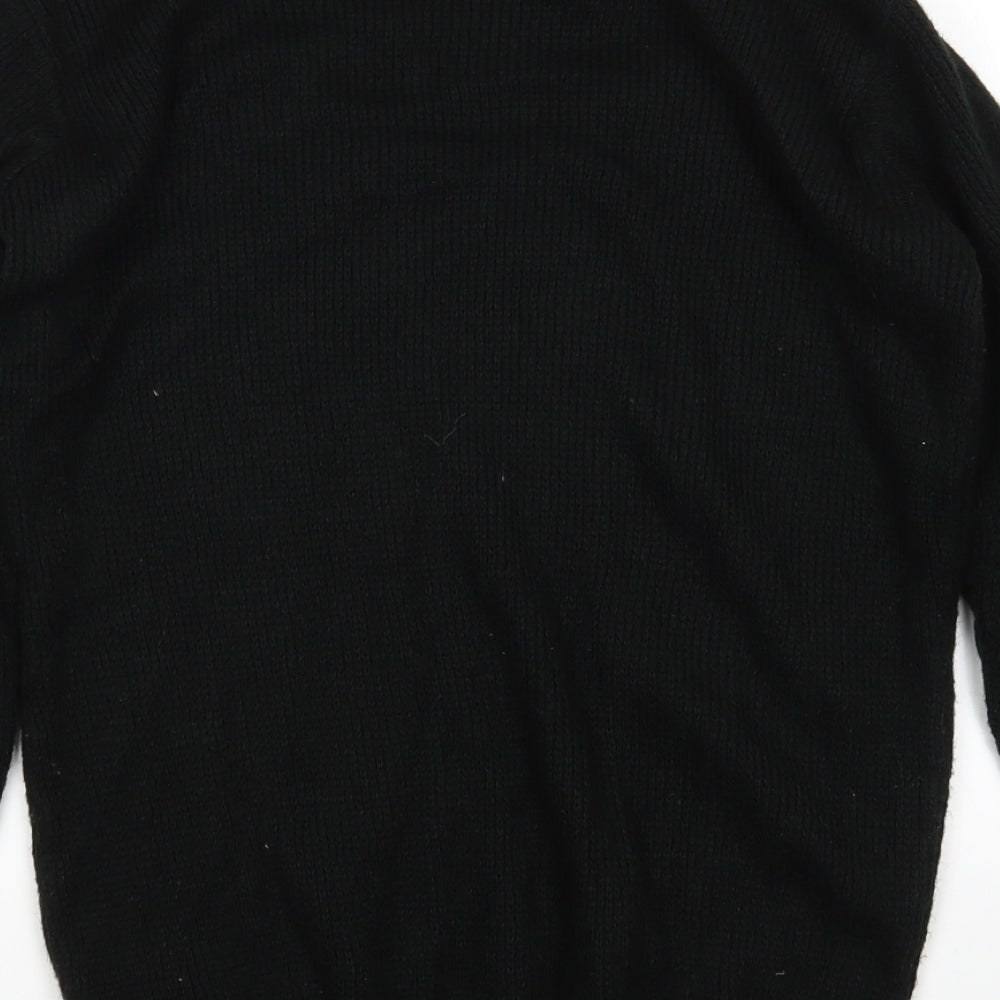 Womens UK Size S PRETTYLITTLETHING Black Pullover Jumper