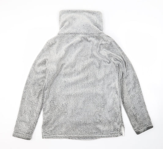 Avenue Womens Grey Herringbone Pullover Jumper Size S