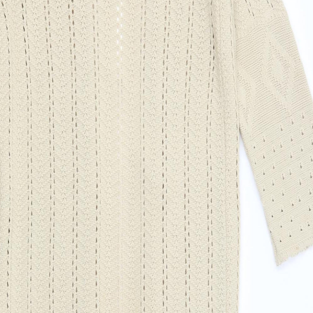 Modern Woman Womens Beige Shrug Jumper Size 12