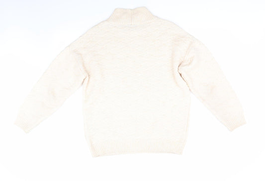 Womens UK Size M NEXT Ivory Pullover Jumper
