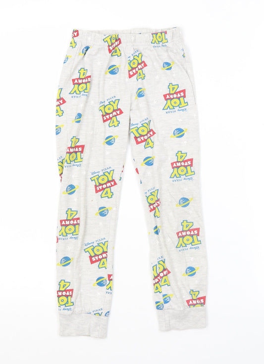Preworn Boys Grey Spotted Pyjama Pants Size 5 Years - TOY STORY