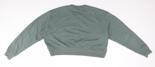 Womens UK Size 14 H&M Green Pullover Jumper