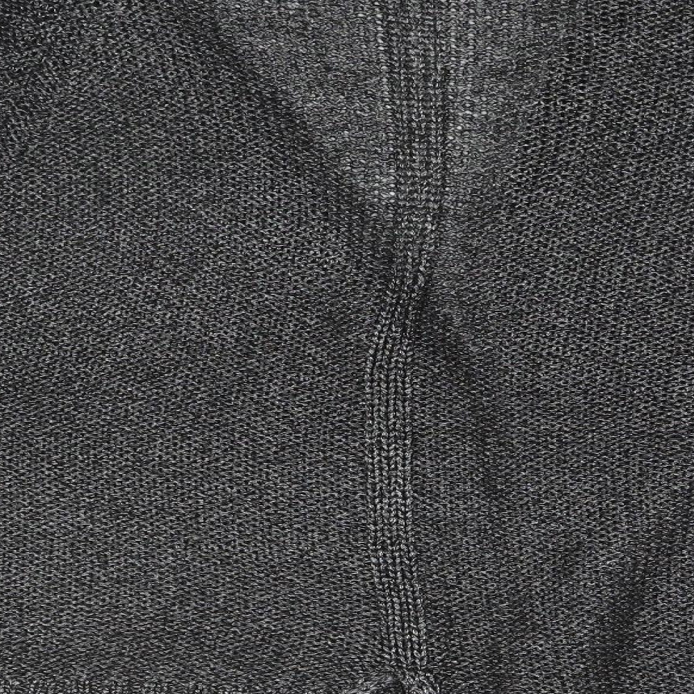 Brand and care label for F&F women’s silver cardigan jumper, size UK 14