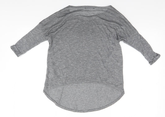 Womens UK Size M Missguided Silver Basic Polo